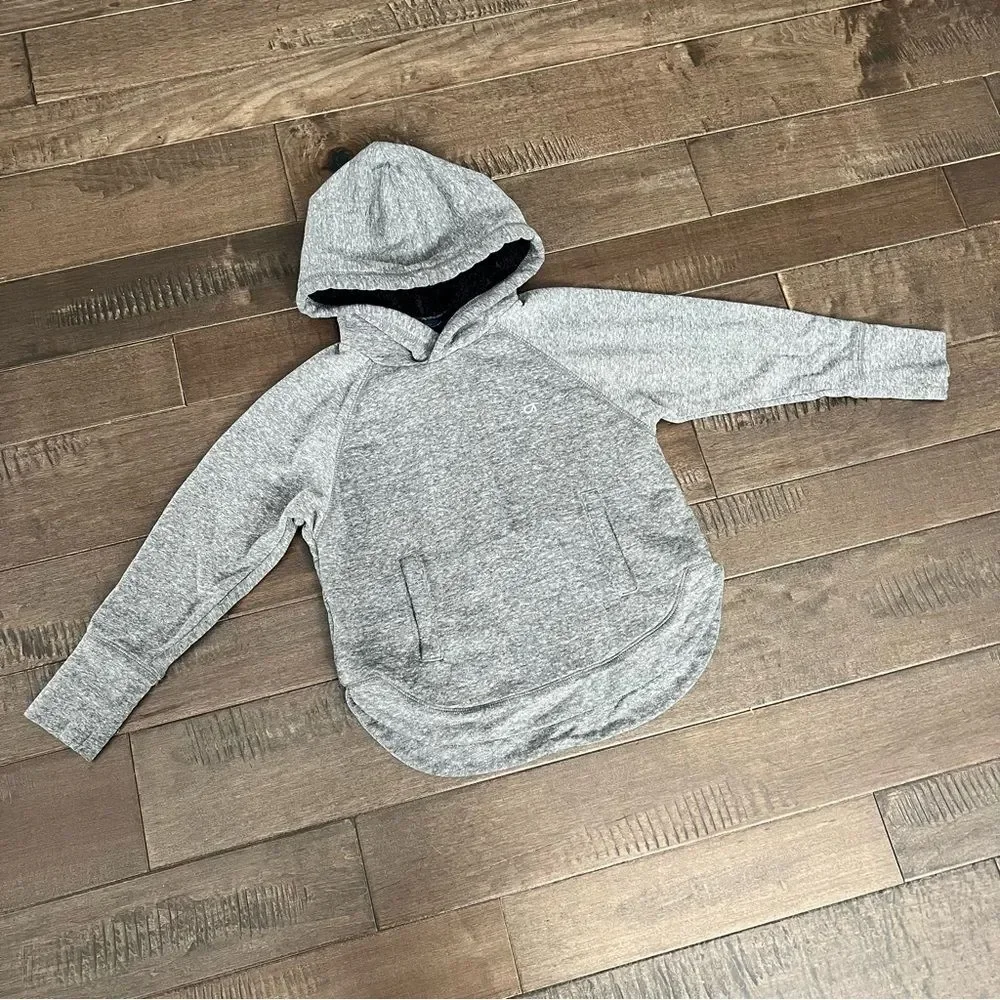 Gap Kids Sherpa Hoodie Pullover Grey Gray Sweatshirt S Unisex Boys Girls